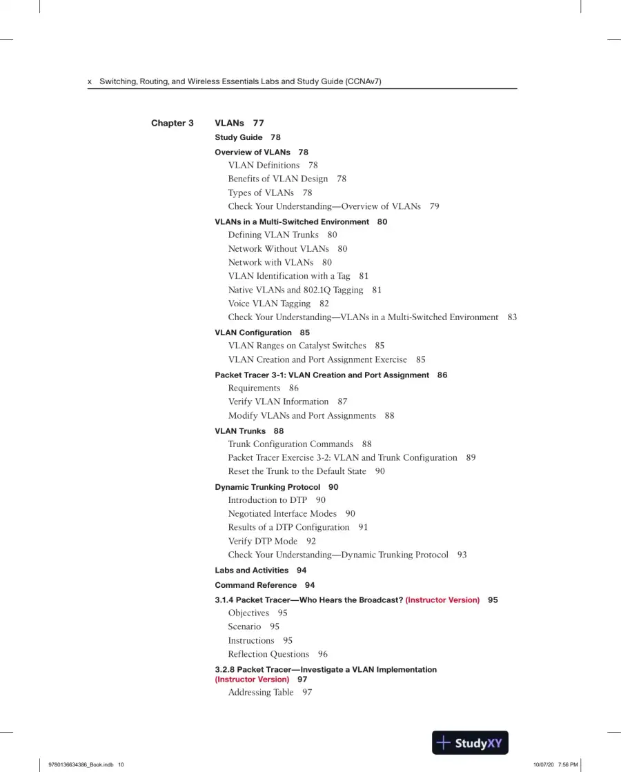 Solution Manual for CCNA 2 v7 Labs and Study Guide, page 7
