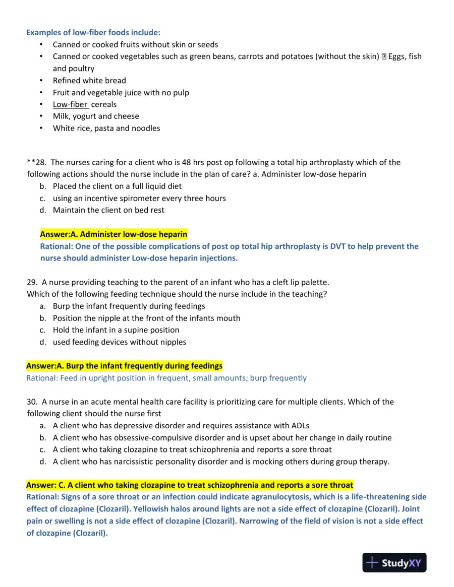 2019 ATI Community Health Proctored Exam with Answers (57 Solved Questions), page 10