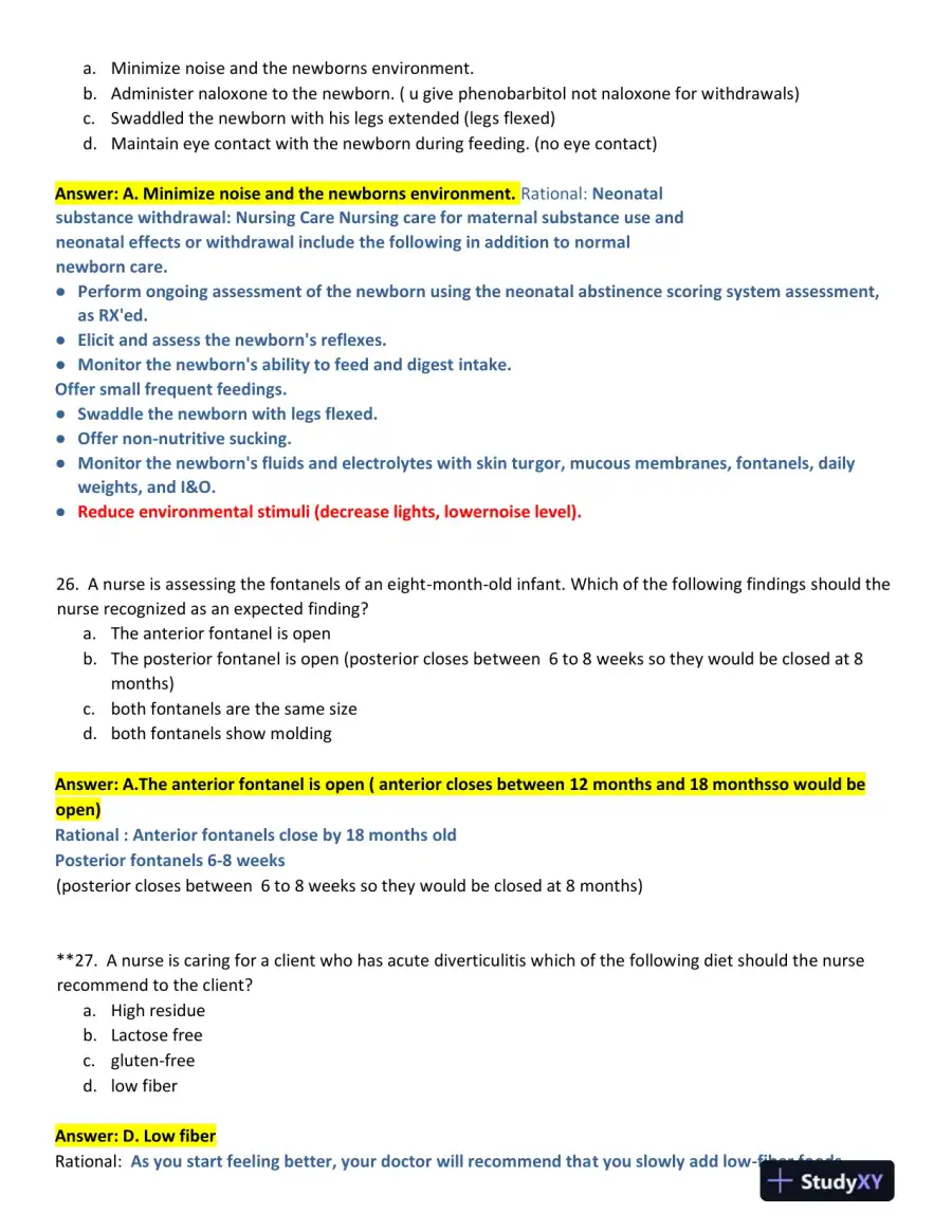 2019 ATI Community Health Proctored Exam with Answers (57 Solved Questions), page 9