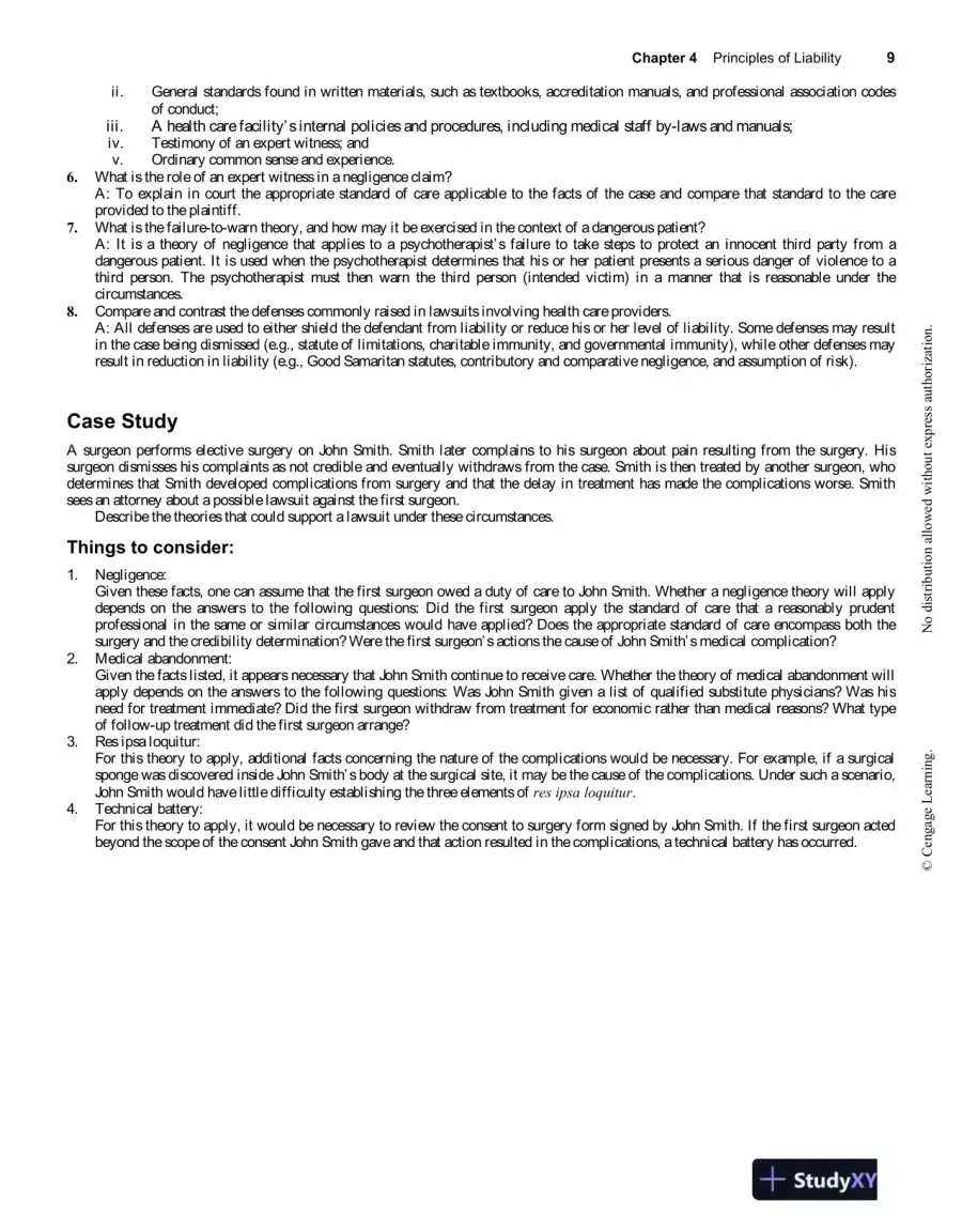 Legal And Ethical Aspects Of Health Information Management, 4th Edition Solution Manual, page 13