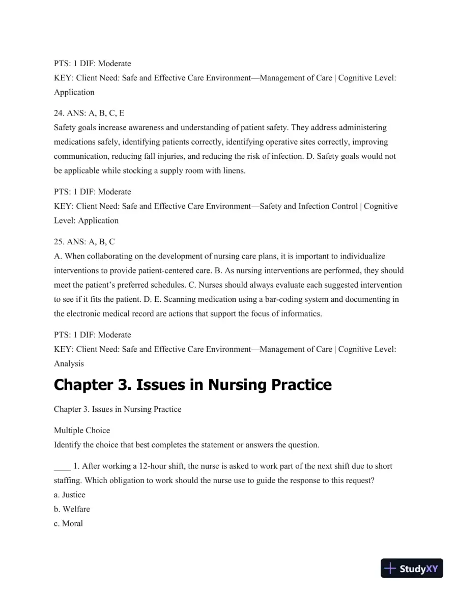 Test Bank For Understanding Medical-Surgical Nursing, 5th Edition, page 29