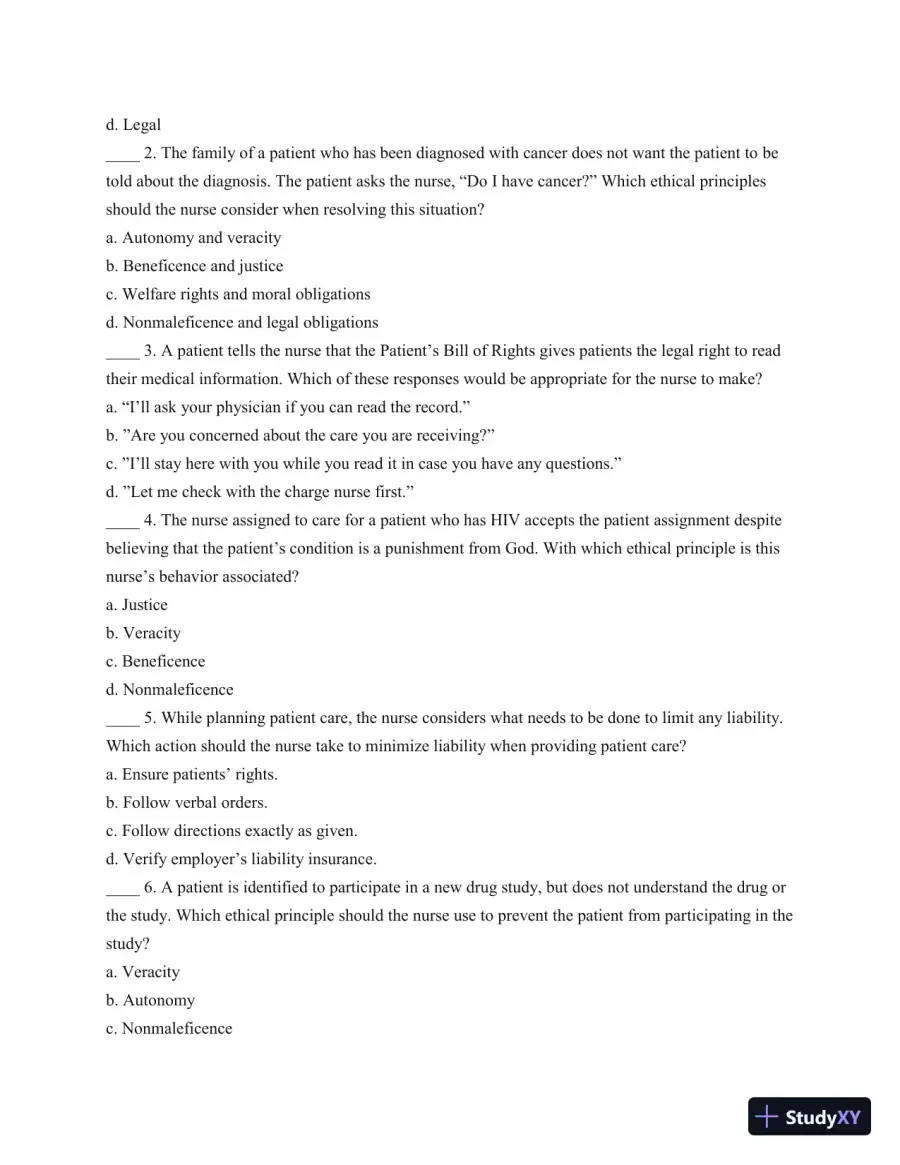 Test Bank For Understanding Medical-Surgical Nursing, 5th Edition, page 30