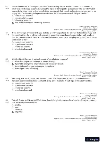 Test Bank For Social Psychology, 11th Edition - Page 23 preview image