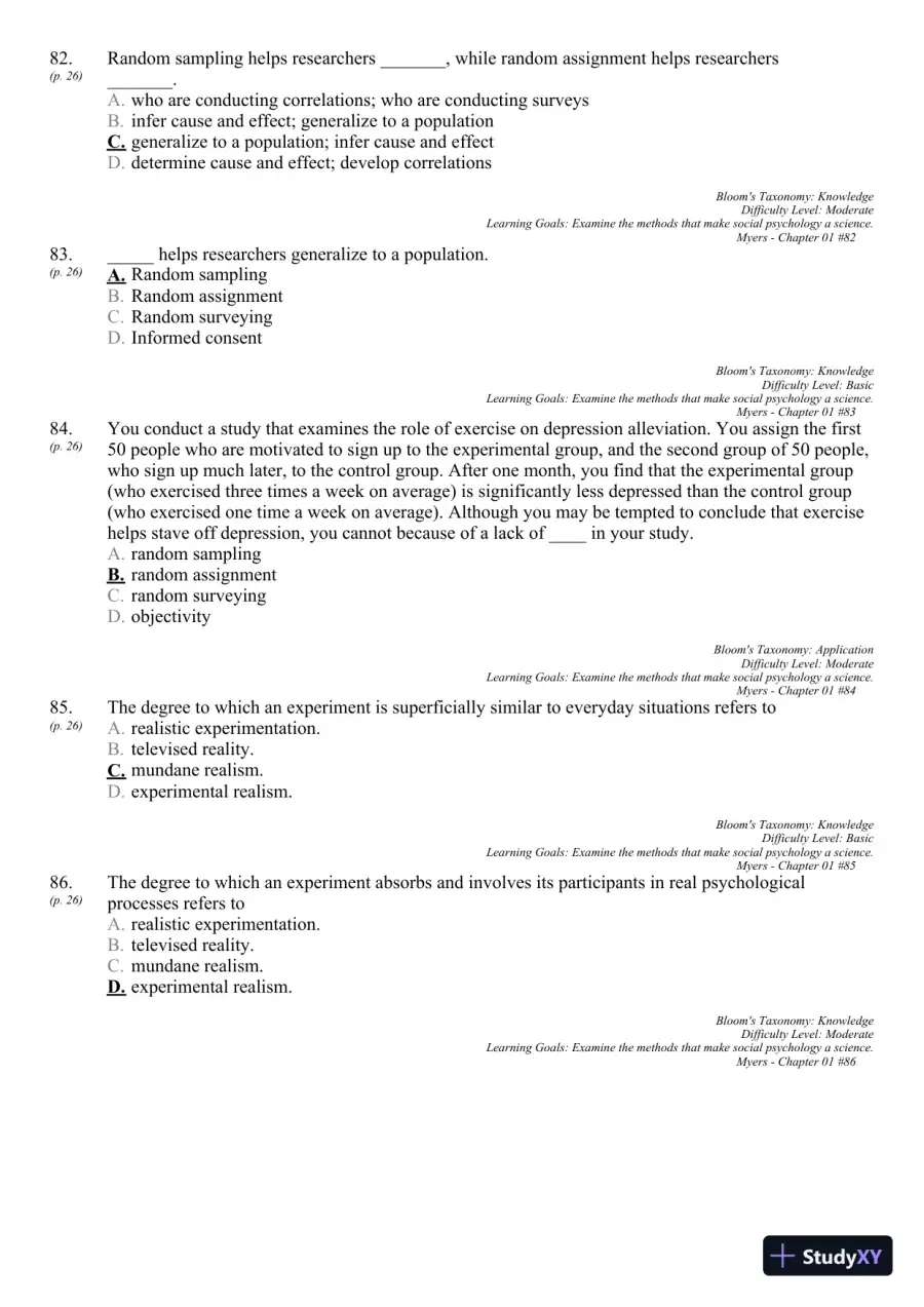 Test Bank For Social Psychology, 11th Edition, page 30