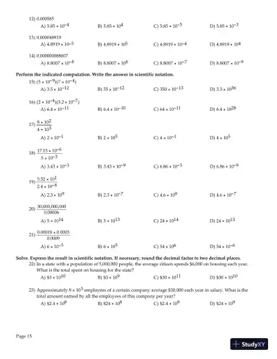 Algebra and Trigonometry, 6th Edition Test Bank - Page 16 preview image