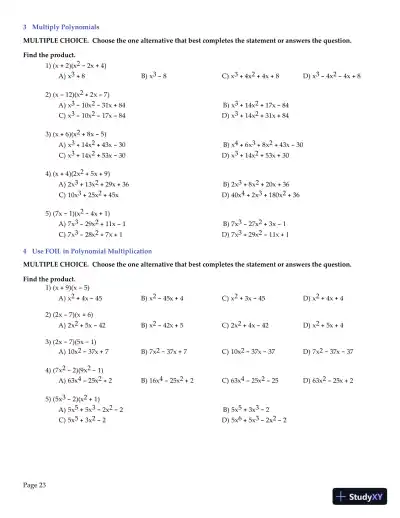 Algebra and Trigonometry, 6th Edition Test Bank - Page 24 preview image