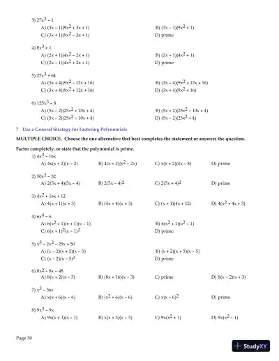 Algebra and Trigonometry, 6th Edition Test Bank - Page 31 preview image