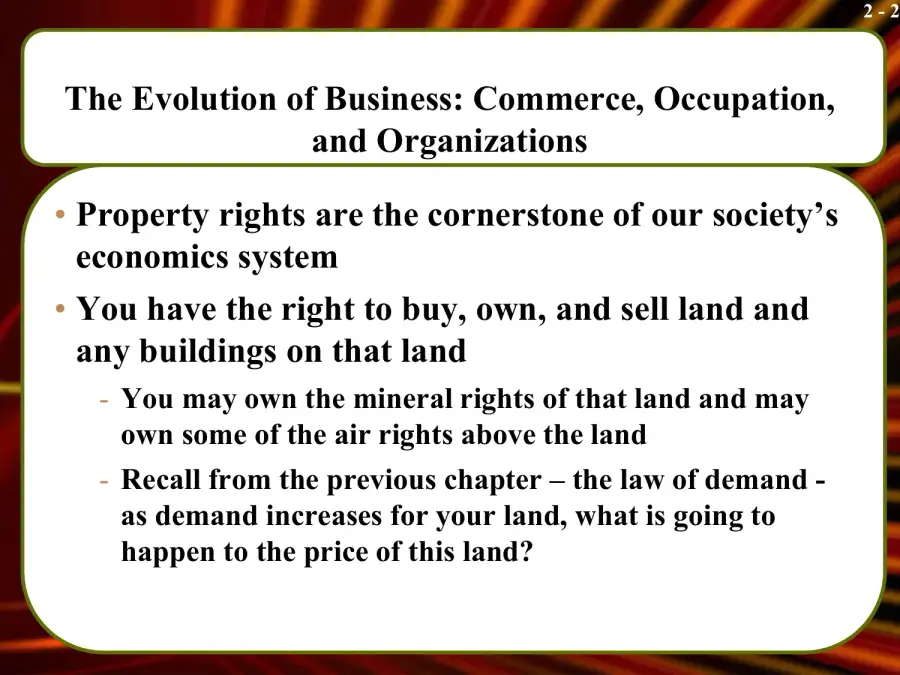 The Evolution Of Business Commerce, Occupation, and Organizations, page 2