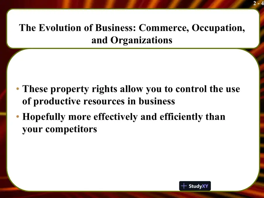 The Evolution Of Business Commerce, Occupation, and Organizations, page 4