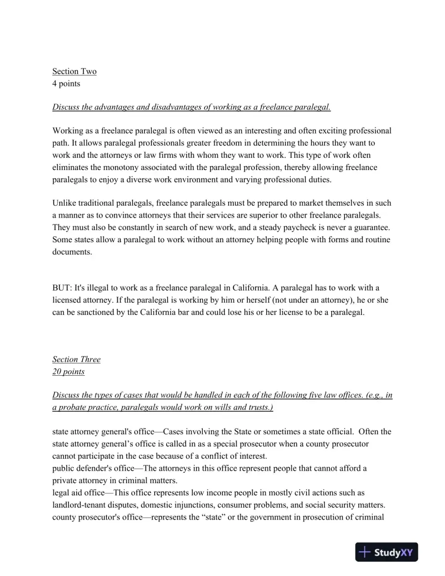 Comprehensive Analysis of Law Office Billing Procedures and Paralegal Responsibilities, page 3