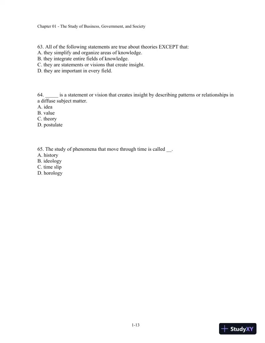 Test Bank For Business, Government, And Society: A Managerial Perspective, 13th Edition, page 14