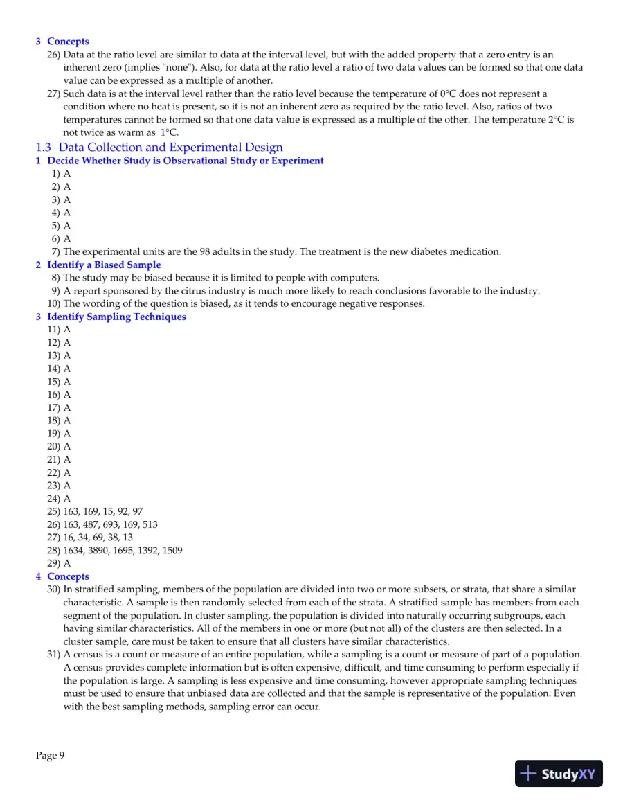 Elementary Statistics: Picturing the World, 7th Edition Test Bank, page 10
