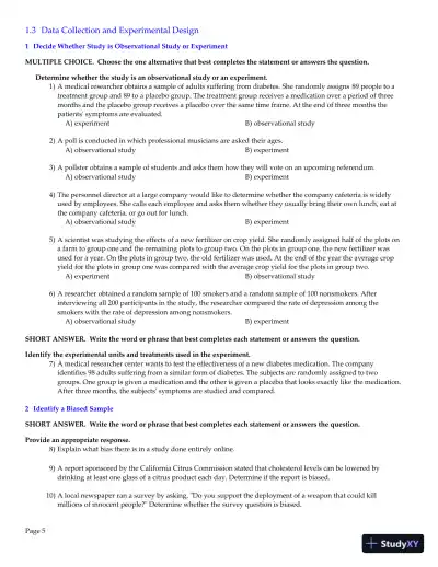 Elementary Statistics: Picturing the World, 7th Edition Test Bank - Page 6 preview image