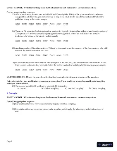 Elementary Statistics: Picturing the World, 7th Edition Test Bank - Page 8 preview image