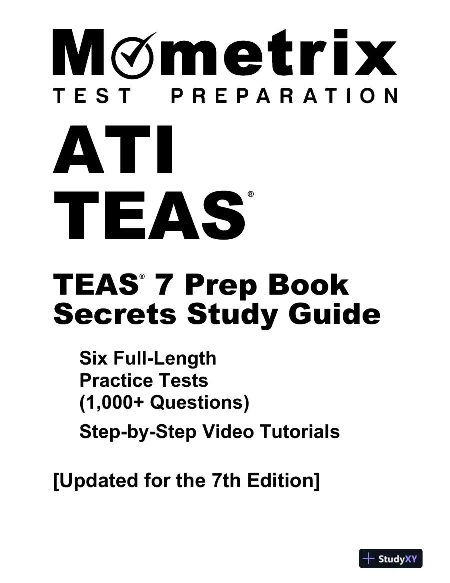 ATI TEAS Secrets Study Guide: TEAS 7 Prep Book, Six Full-Length Practice Tests (1,000+ Questions) (2022), page 7