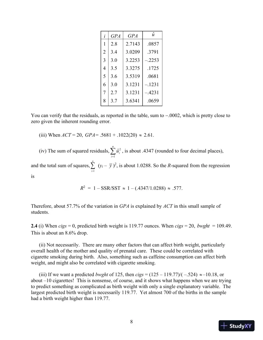 Solution Manual for Introductory Econometrics: A Modern Approach, 5th Edition, page 14
