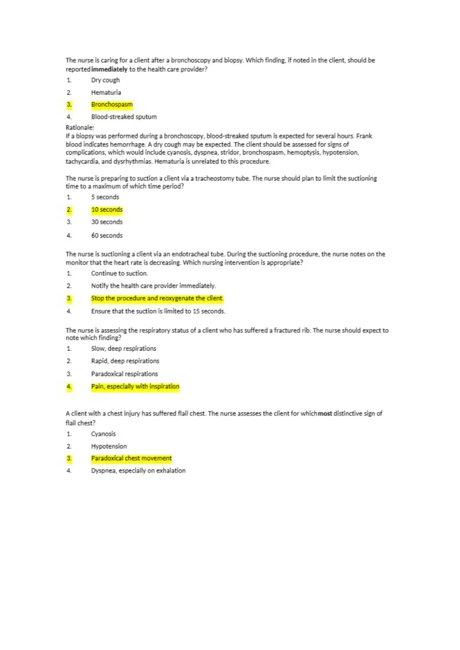 Respiratory NCLEX Q and A, page 3