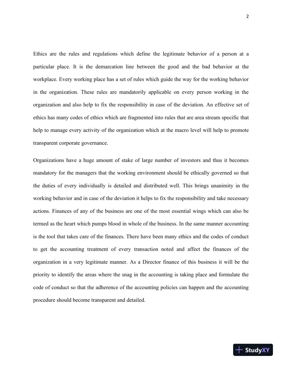 ACCOUNTING CODE OF ETHICS, page 3