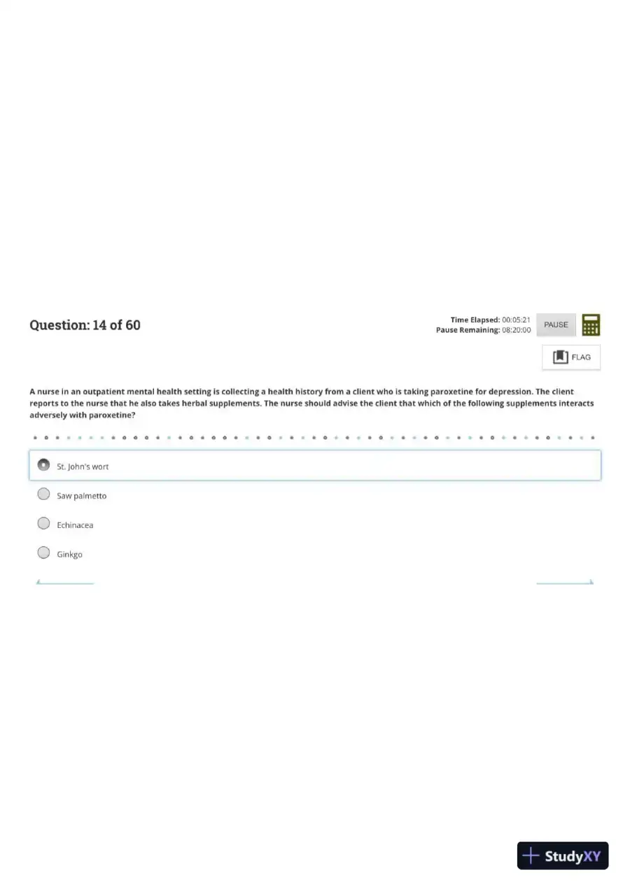 2019 ATI RN Practice Exam with Answers (60 Solved Questions), page 15