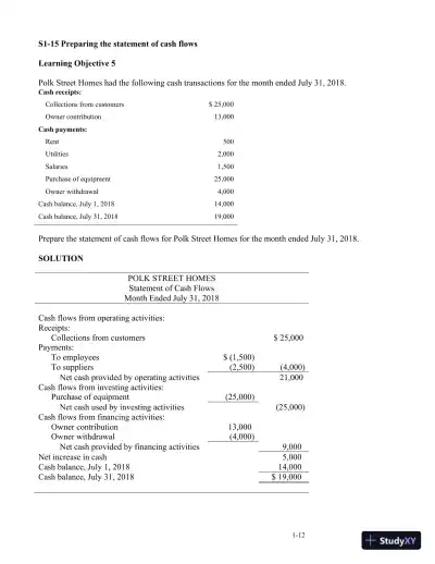 Horngren's Accounting, 12th Edition Solution Manual - Page 14 preview image