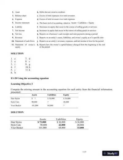 Horngren's Accounting, 12th Edition Solution Manual - Page 17 preview image