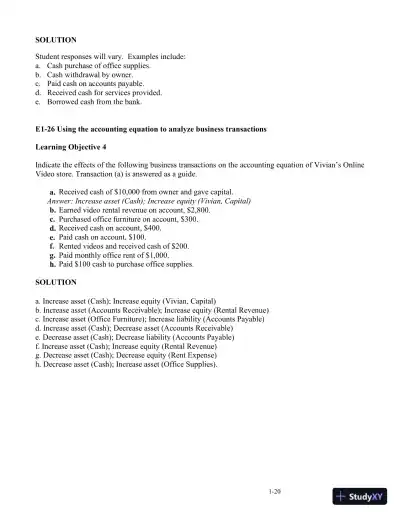 Horngren's Accounting, 12th Edition Solution Manual - Page 22 preview image