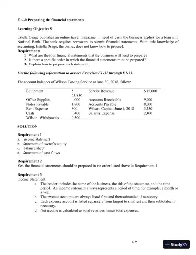 Horngren's Accounting, 12th Edition Solution Manual - Page 27 preview image