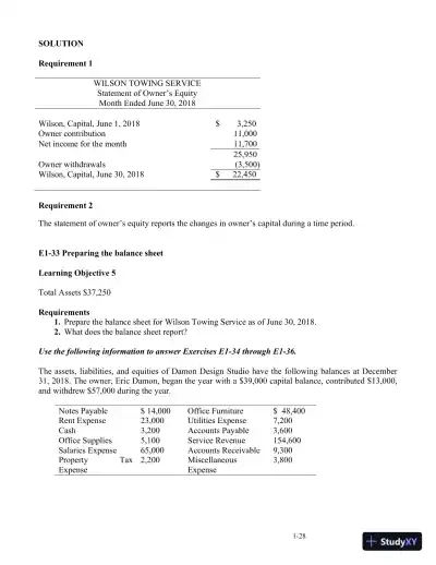 Horngren's Accounting, 12th Edition Solution Manual - Page 30 preview image