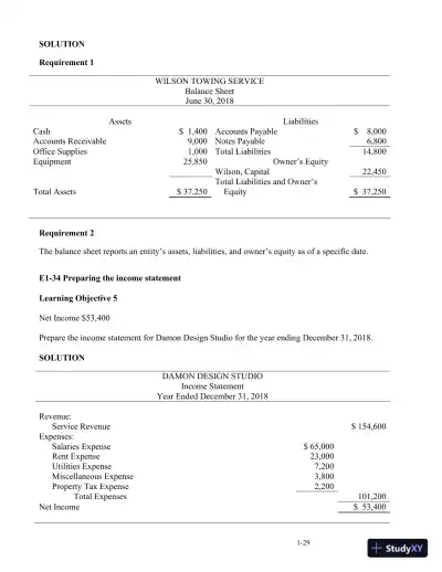 Horngren's Accounting, 12th Edition Solution Manual - Page 31 preview image