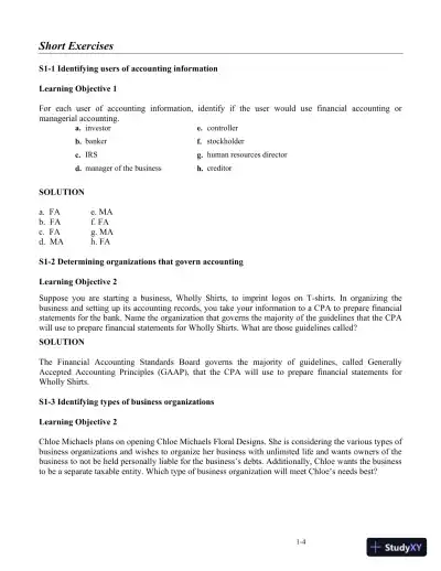 Horngren's Accounting, 12th Edition Solution Manual - Page 6 preview image