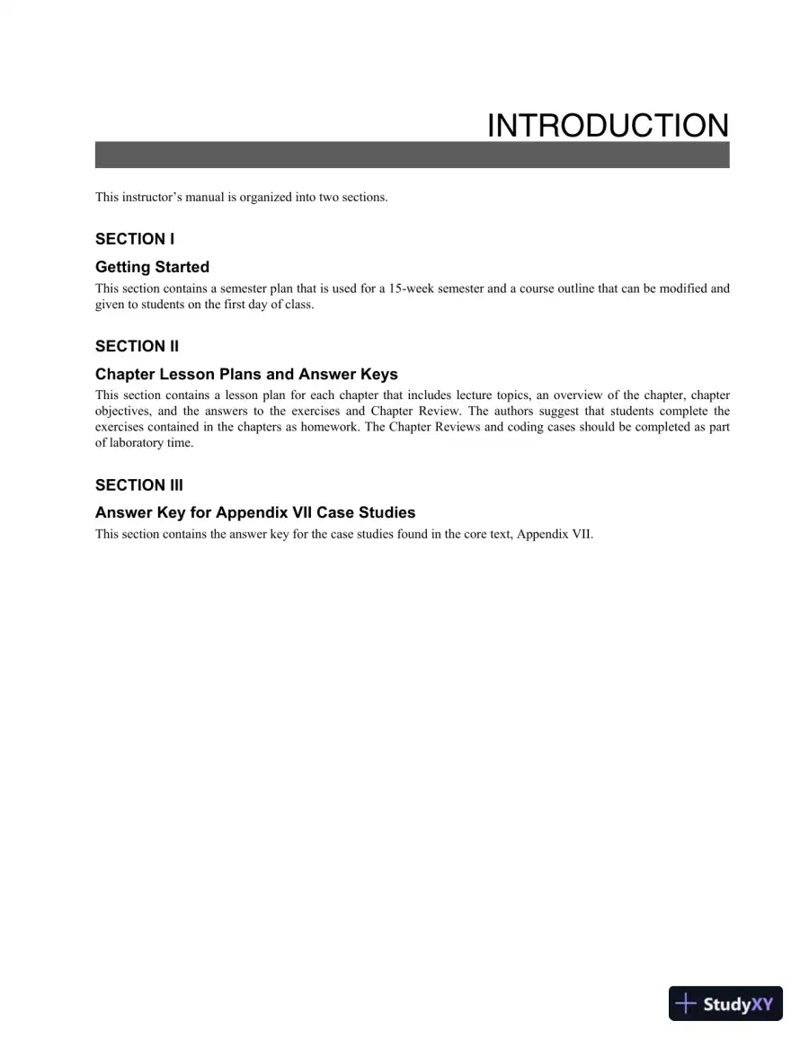 Solution Manual for Understanding Current Procedural Terminology and HCPCS Coding Systems, 6th Edition, page 4