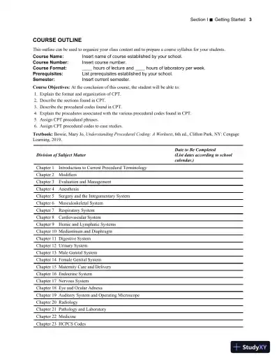 Solution Manual for Understanding Current Procedural Terminology and HCPCS Coding Systems, 6th Edition - Page 6 preview image