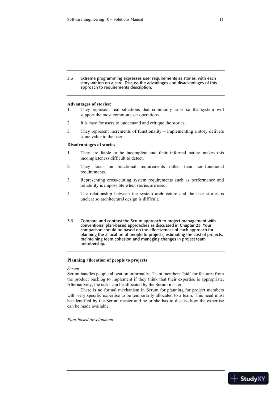 Solution Manual For Software Engineering, 10th Edition, page 11