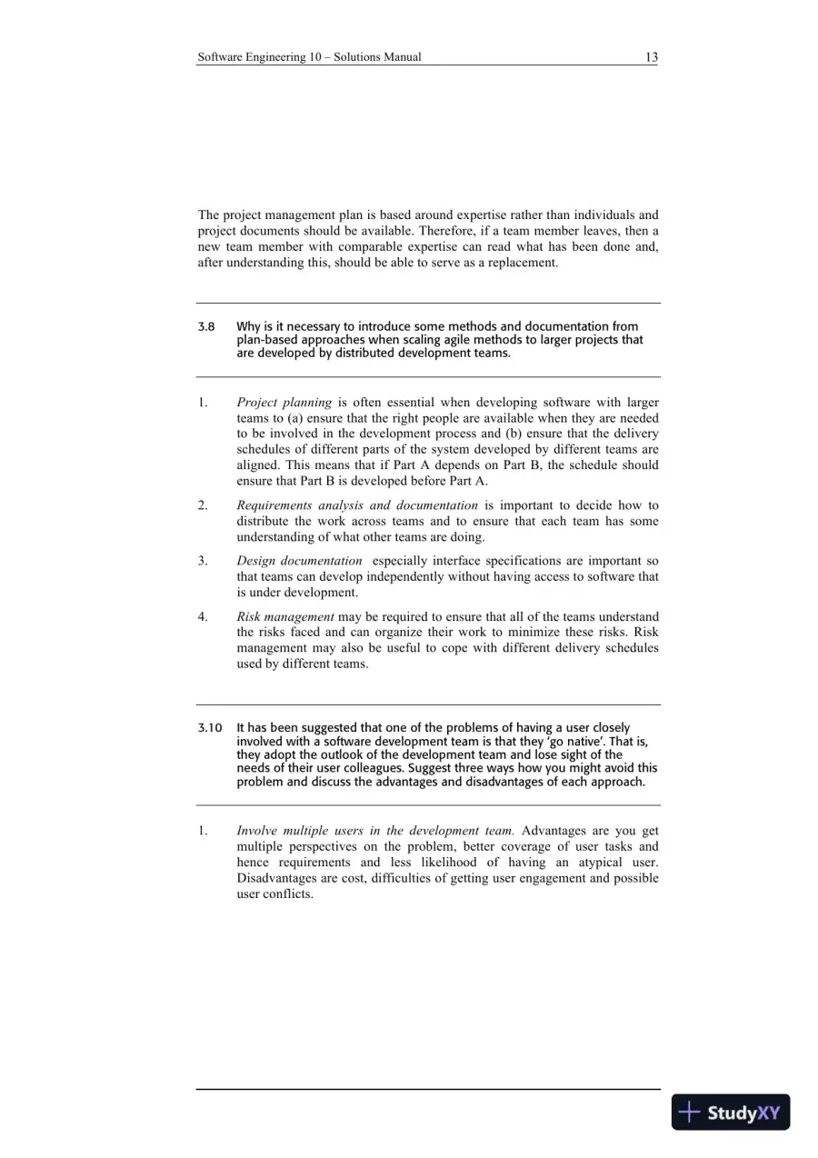 Solution Manual For Software Engineering, 10th Edition, page 13