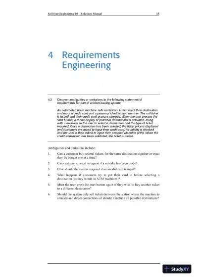 Solution Manual For Software Engineering, 10th Edition - Page 15 preview image