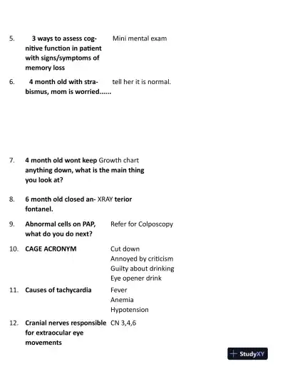 2023-2024 AANP Nursing Diagnosis FNP Certification With Answers (237 Solved Questions) - Page 4 preview image