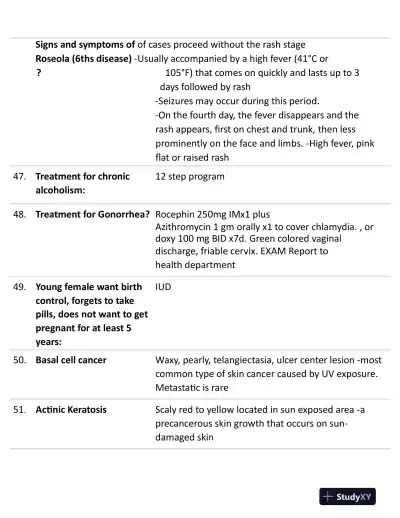 2023-2024 AANP Nursing Diagnosis FNP Certification With Answers (237 Solved Questions) - Page 9 preview image