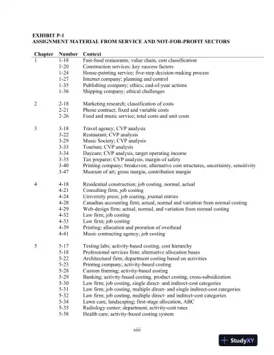 Solution Manual For Cost Accounting, 15th Edition - Page 13 preview image