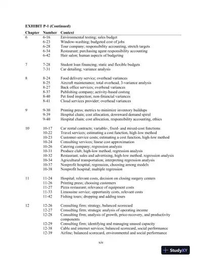 Solution Manual For Cost Accounting, 15th Edition - Page 14 preview image