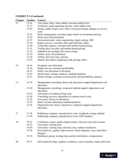 Solution Manual For Cost Accounting, 15th Edition - Page 15 preview image