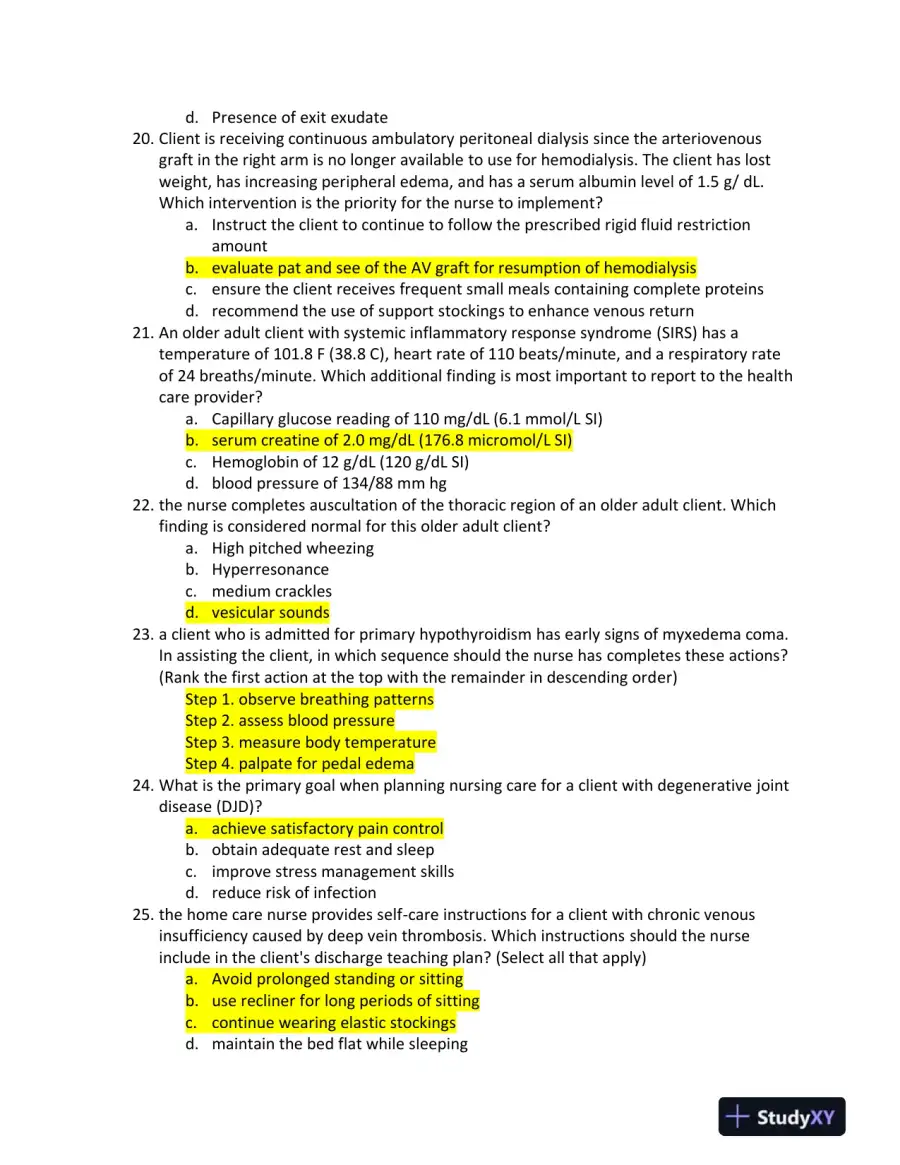 2021-2022 HESI RN Child Care Exit Exam With Answers (160 Solved Questions), page 5