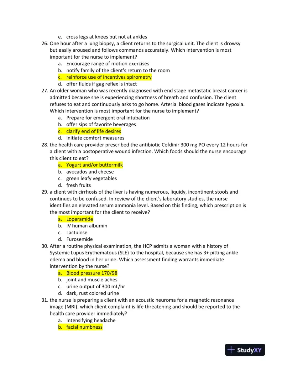 2021-2022 HESI RN Child Care Exit Exam With Answers (160 Solved Questions), page 6