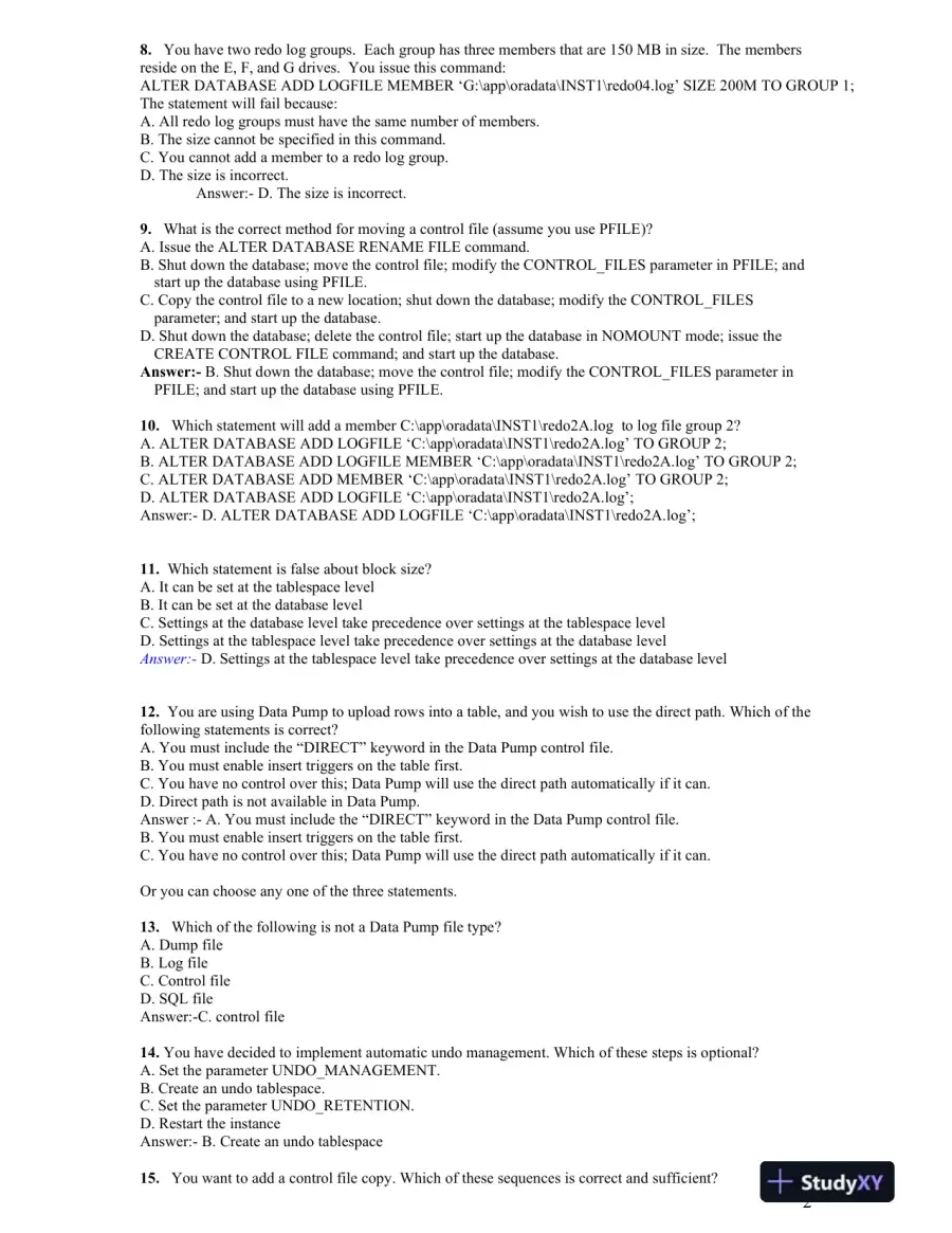 CSC454 Oracle11g HW, page 3