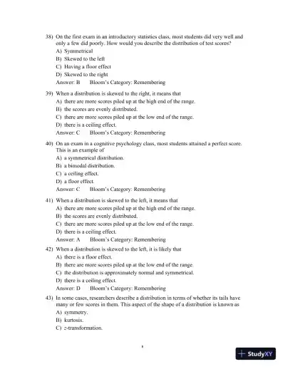 Test Bank for Statistics For The Behavioral And Social Sciences, 6th Edition - Page 12 preview image