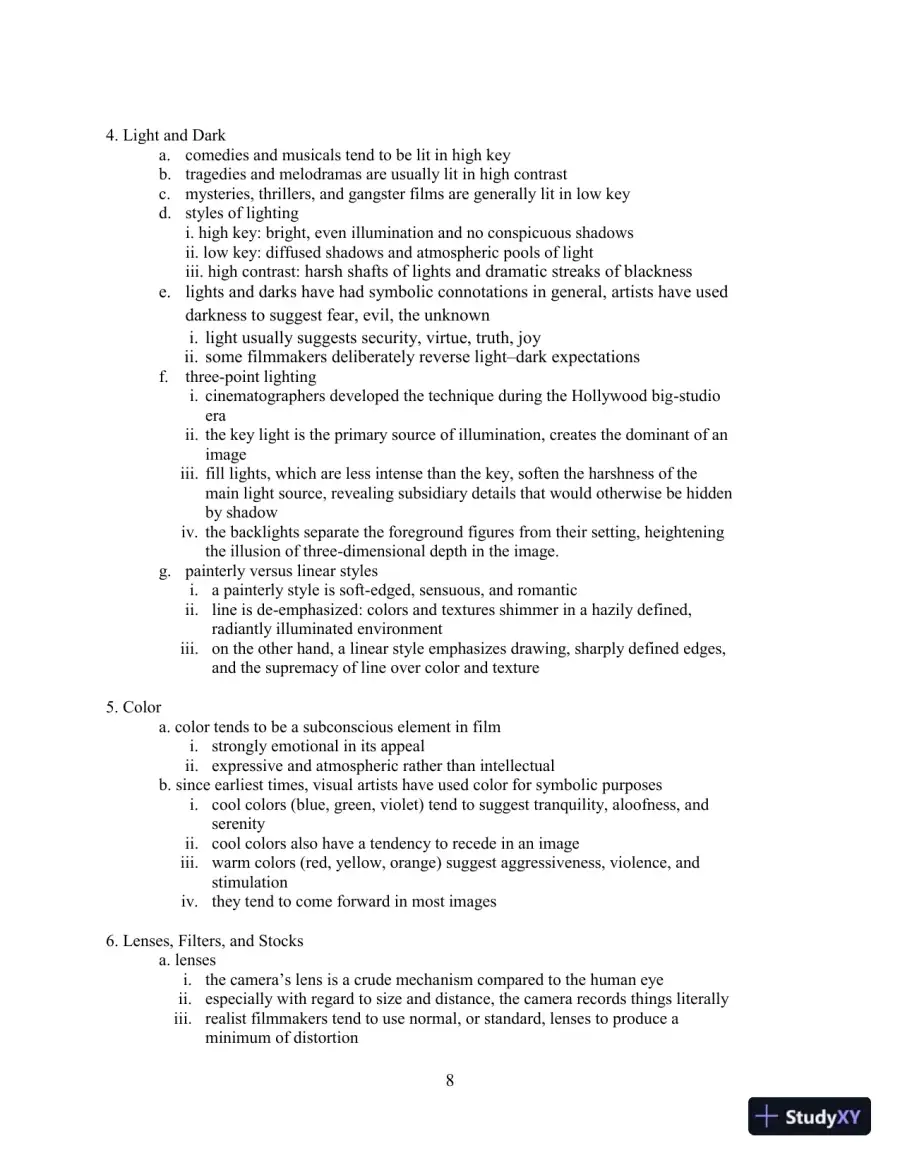 Class Notes for Understanding Movies, 14th Edition, page 13