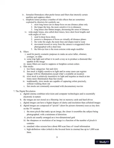 Class Notes for Understanding Movies, 14th Edition - Page 14 preview image