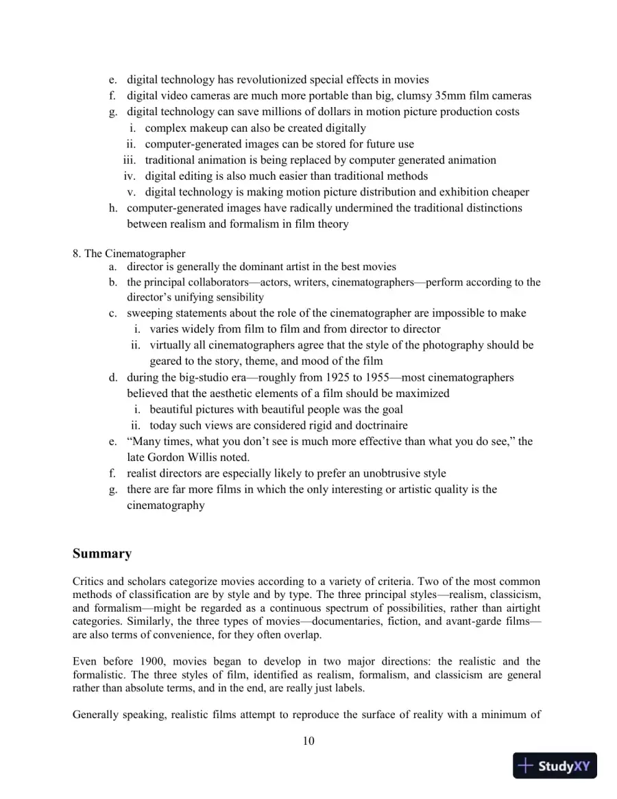 Class Notes for Understanding Movies, 14th Edition, page 15