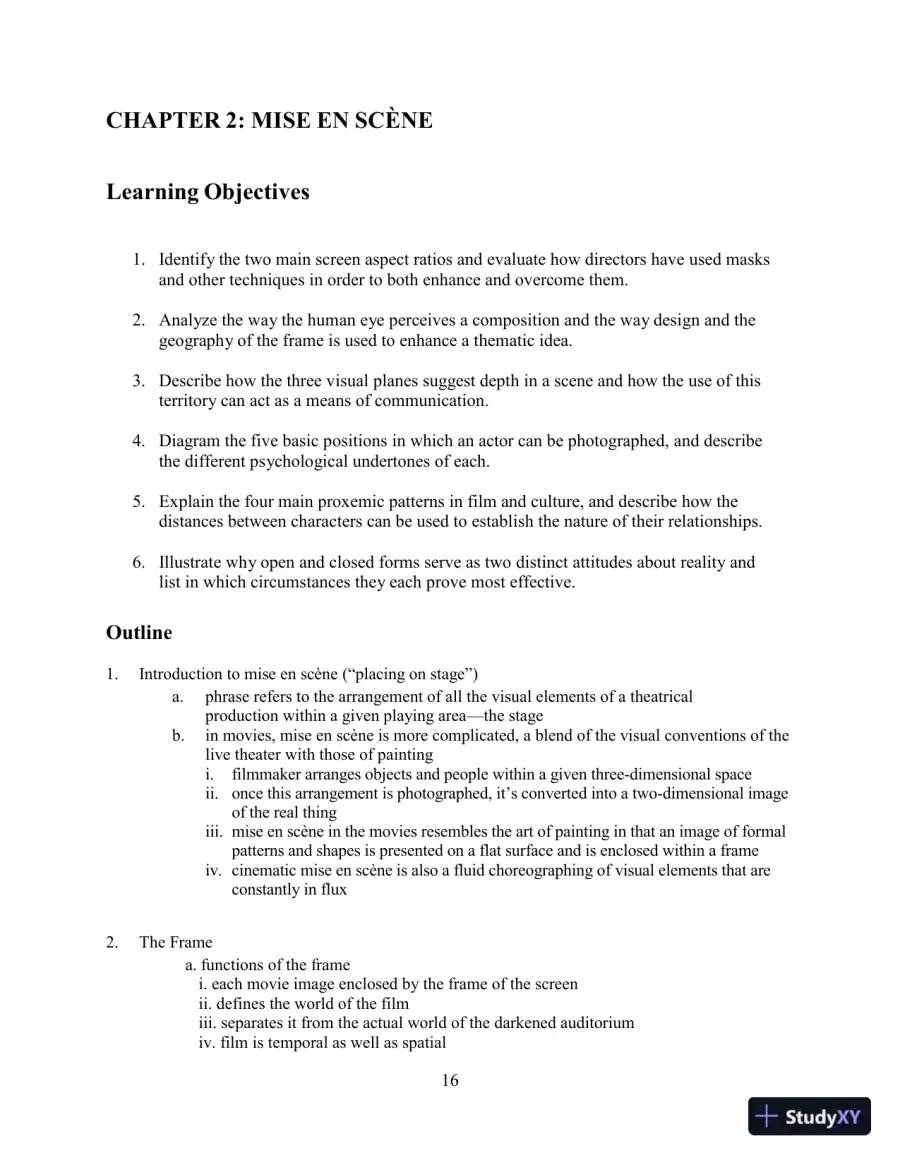 Class Notes for Understanding Movies, 14th Edition, page 21