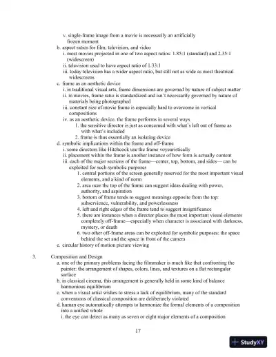 Class Notes for Understanding Movies, 14th Edition - Page 22 preview image