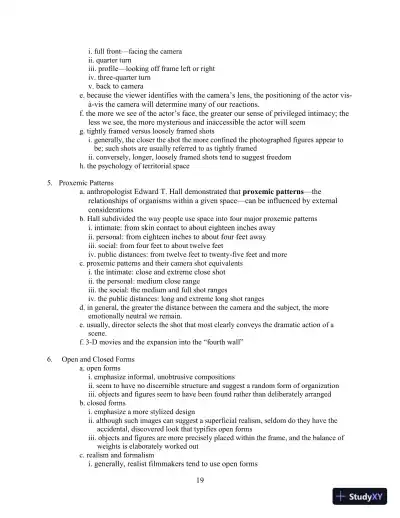 Class Notes for Understanding Movies, 14th Edition - Page 24 preview image